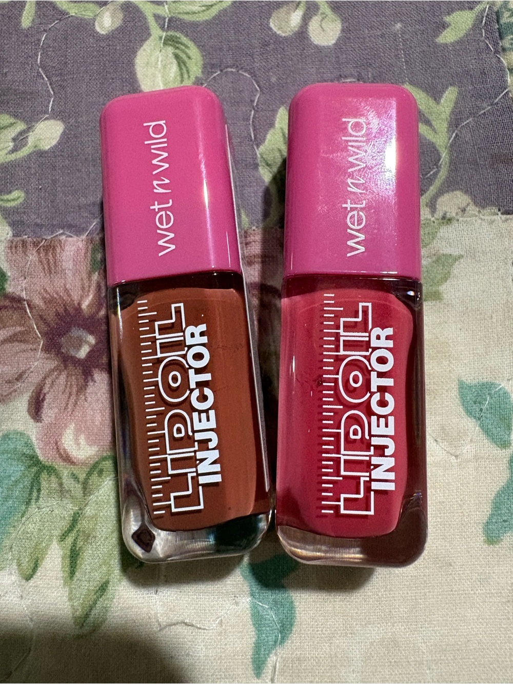 wet n wild Lip Oil Injector Duo — Pink & Brown Glosses